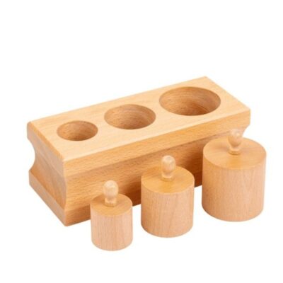 Montessori Materials Tout About Toys  | Montessori Infant Toddler Cylinder Block (No. 1)