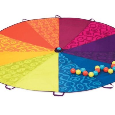 Montessori Materials K.I.D. Toys Inc.  | Colourful Parachute And 15 Balls