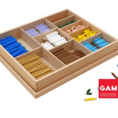 Montessori Materials Tout About Toys  | Multiplication Bead Bar Layout Box: Individual Beads (Nylon)