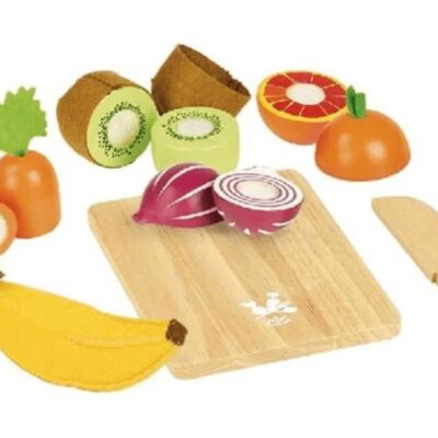 Toys Fire the Imagination  | Wooden Fruit & Vegetable Cutting Set