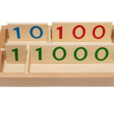 Montessori Materials Aliexpress  | Wooden Number Cards With Box (1-9000)