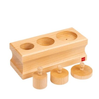 Montessori Materials Tout About Toys  | Montessori Infant Toddler Cylinder Block (No. 3)