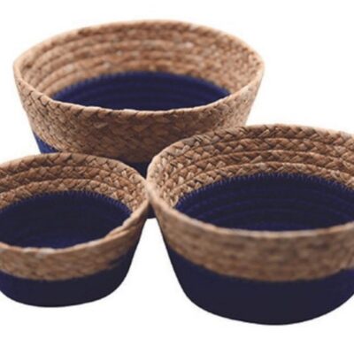 Montessori Furniture MVITA  | Cotton Rope Natural Fiber Baskets (Set Of 3)